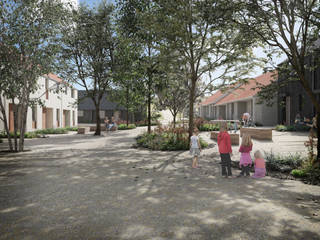 South Downs Farmstead Community, Inside Out Architecture Inside Out Architecture Terrace house Bricks