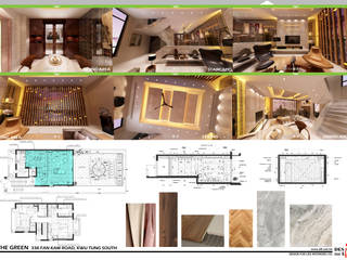 THE GREEN ( Hong Kong ), design for life interiors limited design for life interiors limited Terrace house سنگ مرمر