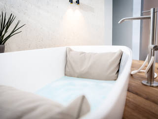 Privates Bad - Halbeinbauwanne - BADESOFA L in sandbeige, Badesofa GmbH Badesofa GmbH Modern Bathroom