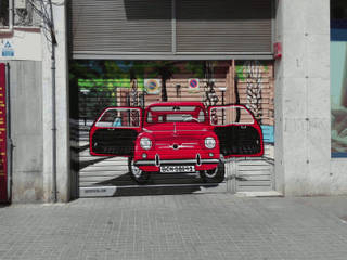 Mural Exterior parking Decorado por arteextra , Arte Extra Arte Extra
