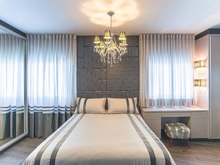 Projetos Executados (By Sgabello e Parceiros), Sgabello Interiores Sgabello Interiores Modern Bedroom Synthetic Grey