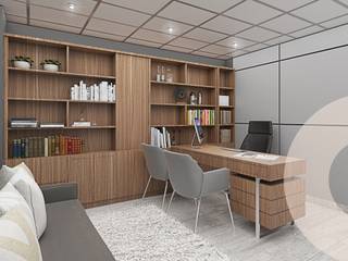 DECEM, Portento Portento Modern study/office Wood Wood effect