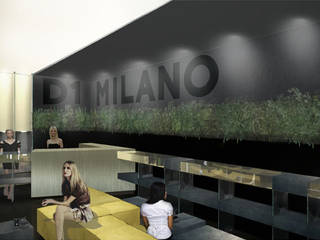 Concorso di Idee D1_Milano, beatrice pierallini beatrice pierallini Industrialne ściany i podłogi