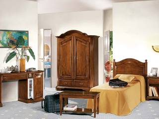 Camera in stile per b&b, Morello Mobili sas Morello Mobili sas Rustic style bedroom Solid Wood Multicolored