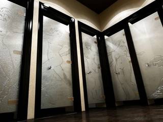 Frameless glass cubicles , Ion Glass Ion Glass مساحات تجارية زجاج