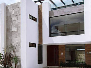 Fachadas de casas modernas minimalistas · Linea ELIXIO · 2 y 3 pisos con Roof Garden, Zen Ambient Zen Ambient 미니멀리스트 주택
