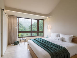 一抹奶油, 寓子設計 寓子設計 Scandinavian style bedroom