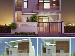 Modern Bungalow Design - Vaishali Nagar, Jaipur, White Cube Designs White Cube Designs