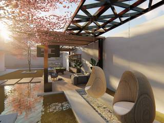 Proyecto Malak, V&V Design and Engineering V&V Design and Engineering Balkon, Beranda & Teras Modern