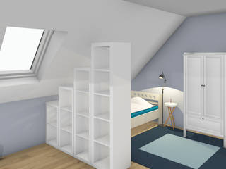 Dachbodenausbau zum Jugendzimmer, Raumschloss® Raumschloss® Teen bedroom White