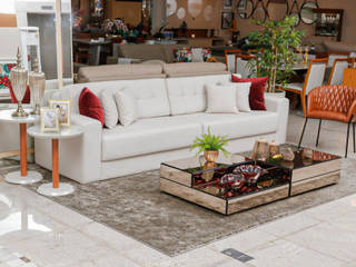 Couro Natural, Kaza Decor Tecidos e Decoração Kaza Decor Tecidos e Decoração Living room