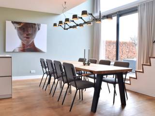 Woonhuis Zwolle, Atelier09 Atelier09 Scandinavian style dining room Green