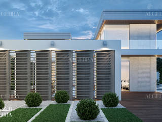 Modern villa design in Dubai, Algedra Interior Design Algedra Interior Design Parcelas de agrado