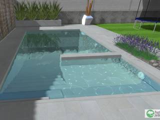 Proyecto diseño piscina y jardin propuesta 1 y 2, Punti Jardiners Punti Jardiners