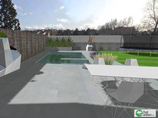 Proyecto diseño piscina y jardin propuesta 1 y 2, Punti Jardiners Punti Jardiners