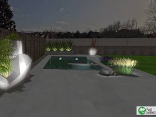 Proyecto diseño piscina y jardin propuesta 1 y 2, Punti Jardiners Punti Jardiners