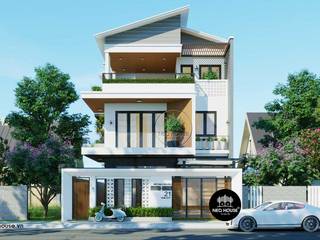 Mẫu thiết kế biệt thự hiện đại 3 tầng đẹp 150m2 tại Tphcm, NEOHouse NEOHouse