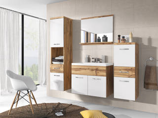 Meble łazienkowe, Meble Minio Meble Minio Modern Bathroom Chipboard Wood effect Shelves
