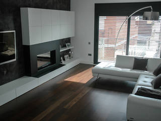 Edificio plurifamiliar en Badalona, David Rius Serra David Rius Serra Modern living room