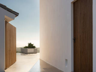 Villa Mijas-Mijas, Alejandro Giménez Architects Alejandro Giménez Architects pintu kayu Kayu Wood effect