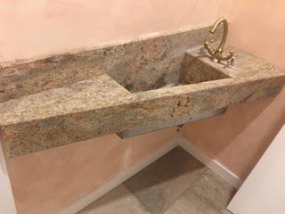 Encimeras de baños, MARBRES TOGI SL MARBRES TOGI SL Rustic style bathrooms Stone