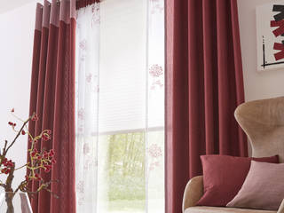 Mein neues Zuhause - Gardinen, Vorhänge & Sonnenschutz nach Maß, UNLAND International GmbH UNLAND International GmbH Modern windows & doors Textile Amber/Gold Curtains & drapes