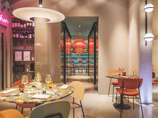 Amedeo Restaurant, MODO Architettura MODO Architettura 모던스타일 다이닝 룸