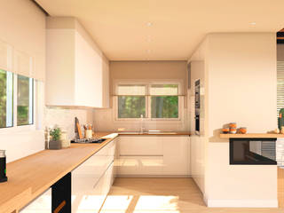 Proyecto Nord, crearteinteriors crearteinteriors Cocinas de estilo escandinavo