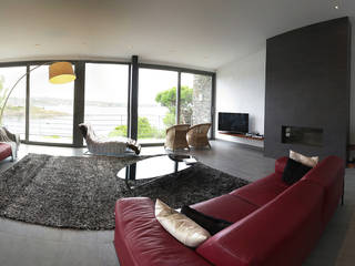 Reforma de una casa en Cadaqués, David Rius Serra David Rius Serra Mediterranean style living room