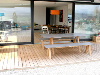 Pool22_A-Fuss-Garnitur für draussen und drinnen, Pool22.Design Pool22.Design Moderner Garten Holz Holznachbildung