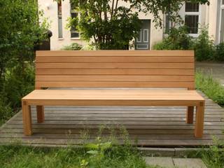 Eichenbank SK2, Pool22.Design Pool22.Design Minimalist style garden Wood Wood effect