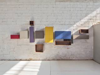 Exklusives Designermöbel System von al2, Livarea Livarea Living room Chipboard Multicolored