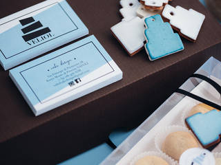 VELIOL cake design, manuarino architettura design comunicazione manuarino architettura design comunicazione Gewerbeflächen Keramik Türkis