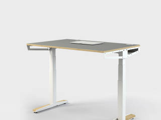 HV-Tisch, Pool22.Design Pool22.Design ArbeitszimmerSchreibtische Metall Weiß