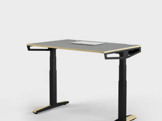 HV-Tisch, Pool22.Design Pool22.Design ArbeitszimmerSchreibtische Metall Schwarz