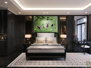 STUDIO MASTERI MILLENIUM-Phong cách Đông Dương, Thiết kế nội thất ICONINTERIOR Thiết kế nội thất ICONINTERIOR Small bedroom