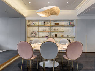 Happy Valley, Tommy Choi Design Tommy Choi Design Modern dining room Marble
