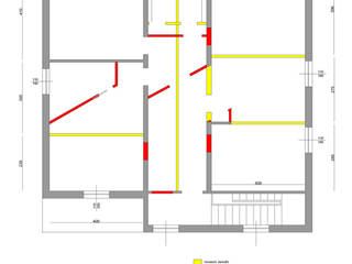 Casa di Daniela: cucina e bagno principale , serenascaioli_progettidinterni serenascaioli_progettidinterni Nowoczesne ściany i podłogi