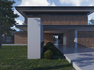 Проект современного дома с плоской крышей | Way-project, Way-Project Architecture & Design Way-Project Architecture & Design Minimalist houses