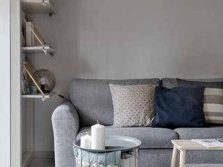 Lascia la Scia S.n.c. Scandinavian style living room Wood Grey