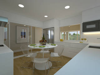 Interiorismo 3d para viviendas de alto standing en Madrid, 20960272G 20960272G مطبخ المرو أو الكوارتز