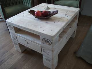 Design-Möbel aus Palettenholz - Upcycling, FB-homedesign FB-homedesign Wiejski salon Drewno O efekcie drewna