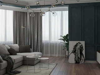 Cherokee, Мастерская дизайна ViO-design Мастерская дизайна ViO-design Modern Living Room