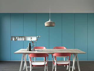 homify Modern dining room Wood Multicolored