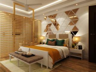 Sec 17 , Gurugram villa, Ideagully Products Innovations Private Limited Ideagully Products Innovations Private Limited Eclectic style bedroom