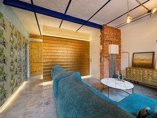 Reforma Integral de Piso en Madrid, OOIIO Arquitectura OOIIO Arquitectura Modern Living Room Ceramic Blue
