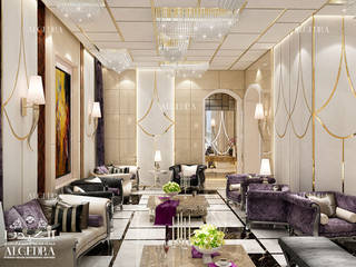 Modern majlis design in Abu Dhabi, Algedra Interior Design Algedra Interior Design Salones modernos