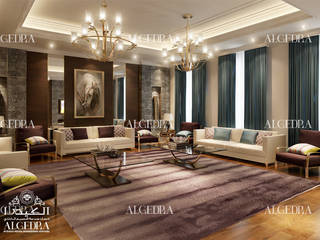 Modern majlis design in Abu Dhabi, Algedra Interior Design Algedra Interior Design Living room