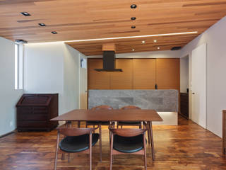 K18-house「Terrace House」, Architect Show Co.,Ltd Architect Show Co.,Ltd Modern dining room