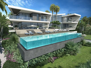 Visualizacion de villa de alto standing en Alcaidesa, Cadiz, 20960272G 20960272G Villa Beton